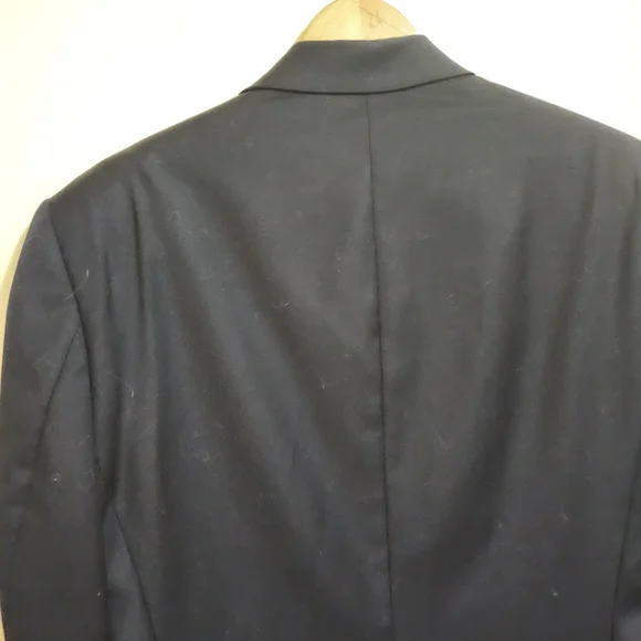 Lauren‎ Ralph Lauren Wool Blend Navy Blue and Gold Button Blazer Suit Jacket 42R